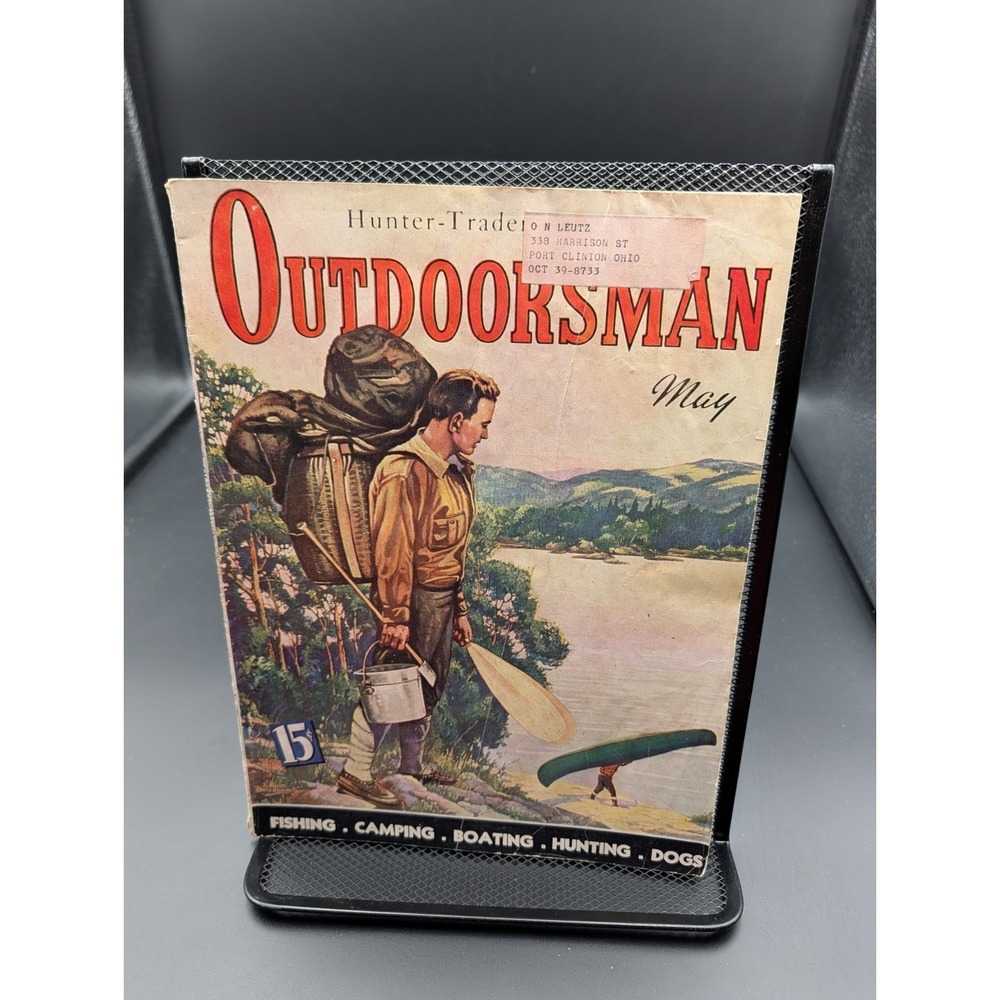 Hunter Trapper Trader OUTDOORSMAN MAGAZINE May 1939 Fishing Outdoorsman